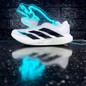Adidas Adizero Evo SL Men’s Marathon Running Shoes Sneakers White Black - 9.5